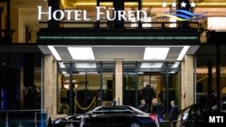 Kövér László, az Országgyűlés elnöke érkezik a Fidesz–KDNP-frakciószövetség kihelyezett ülésére Balatonfüreden 2020. február 12-én (képünk illusztráció)