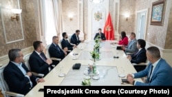 Predsjednik Crne Gore Jakov Milatović sa predstavnicima opozicije, Podgorica 5. jul