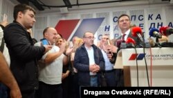 Prvi na listi Ruske stranke u Nišu Tihomir Perić pristustvovao je slavlju Srpske napredne stranke povodom izborne pobede, 3. jun 2024.