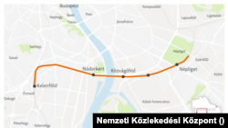 A Déli Körvasút tervezett nyomvonala