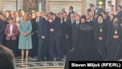 Najviši zvaničnici Srbije i Republike Srpske i predstavnici Srba iz regiona u Hramu Svetog Save u Beogradu, 8. jun 2024.