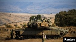 Израильские военные на границе с Ливаном