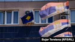 Zgrada opštine Leposavić na severu Kosova, jun 2024.