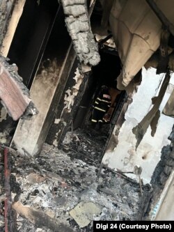 Imaginile din zona deflagratiei demonstrează dezastrul.