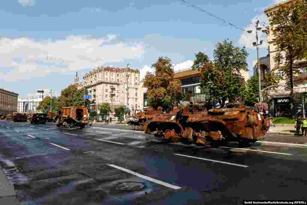 Echipamente rusești distruse. Kiev, 21 august 2023