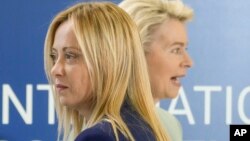 Джорджа Мелони и Урсула фон дер Лайен