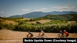 Илустрација, велосипедисти 