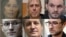 Ksenia Karelina, Michael Leake, Gordon Black, Eugene Spector, Marc Fogel și Robert Woodland (de la stânga la dreapta, de sus în jos) sunt printre cei rămași în închisorile din Rusia.