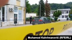 Ezen az iskolaudvaron volt a lövöldözés Lukavacban 2023. június 14-én