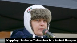 Kozma Éva 2023. március 15-én Mikepércsen