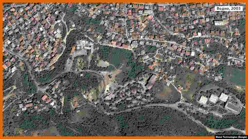 Šuma Vodno. Betoniranje i bagere zaustavio je Ustavni sud posljednjom odlukom kojom je ukinut Detaljni urbanistički plan za Staro Vodno, Donje Vodno, Malo Kurilo, Zavod za medicinsku rehabilitaciju. Time je poručio &quot;stop&quot; novim građevinskim rješenjima, ali stara i dalje vrijede. Slučaj &quot;Trgovi na Vodnom&quot;, u kojem su osuđeni bivši premijer Nikola Gruevski, njegov rođak i bivši šef tajne policije Sašo Mijalkov i biznismen Orce Kamčev, ostaće upamćen kao jedan od&nbsp;najvećih skandala u vezi sa urbanizacijom planine.