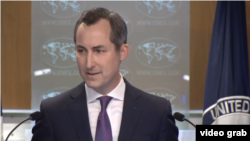 Портпаролот на американскиот Стејт департмент Метју Милер.