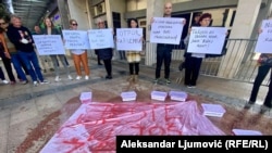 Sa protesta 22. aprila pred kancelarijom Specijalnog tužioca