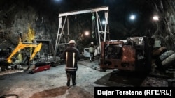 Brenda minierës në Trepçë.