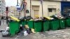 Преполни контејнери во Париз
