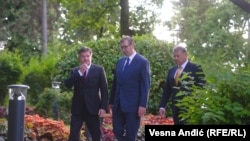 Lajčak, Vučić i Eskobar u Beogradu, 6. juna 2023.