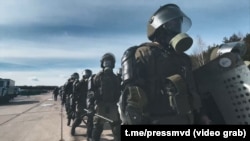 Pregătiri și exerciții de antrenament ale mascaților în pragul Zilei Libertății Belarusului, 24 martie 2023