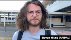 Branislav Đorđević, jedan od aktivista koji pešači od Beograda do Loznice, kako bi učestvovao na protestu protiv Rio Tinta, 25. jun 2024.