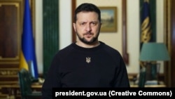 Претседателот на Украина, Володимир Зеленски во Киев, 20 февруари, 2023 