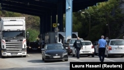 Granični prijelaz između Kosova i Srbije u Jarinju, Kosovo, 1. septembra 2022. 