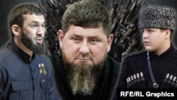 მაგომედ დაუდოვი, რამზან კადიროვი, ადამ კადიროვი. ილუსტრირებული ფოტო