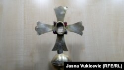 Relikvija Sv. Valentina koja se čuva u katedrali Sv. Tripuna u Kotoru, 13. februara 2024.