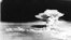 Imagine cu ciuperca atomică formată în urma lansării bombei nucleare asupra orașului japonez Hiroshima pe 6 august 1945