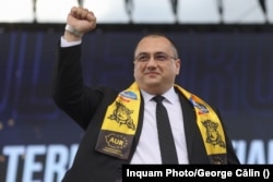 Cristian Terheș la lansarea candidaților AUR la Târgoviște.