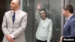 Alsu Kurmaševa, novinarka Radija Slobodna Evropa u sudnici u Kazanju, 1. april 2024.