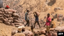 Rudari rudnika Shabara u blizini Kolwezija, DR Kongo, 12. oktobra 2022.