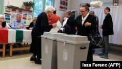 Szavazás Budapesten az európai parlamenti választáson 2019. május 26-án