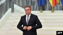 Премиерот Христијан Мицкоски. 