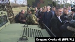 Predsednik Srbije Aleksandar Vučić na predstavljaju ruskog sistema Repelent