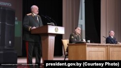 Aleksandar Lukašenko na sastanku sa rukovodstvom državnih bezbjednosnih agencija, 20. februara 2024.