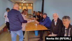 Detalj sa jednog biračkog mesta u Užicu, foto: Novka Ilić