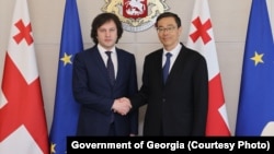 ახალდანიშნული პრემიერი ირაკლი კობახიძე ხვდება ჩინეთის ელჩს საქართველოში, ჭოუ ციენს