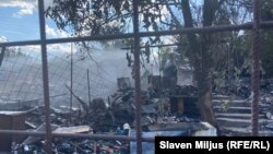 Dim i garež iza ograde naselja "Antena", 5. avgust 2024.