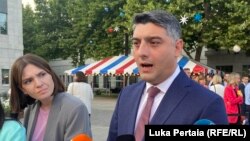 საპატრულო პოლიციის დეპარტამენტის უფროსი, ვაჟა სირაძე ამერიკის დამოუკიდებლობის დღისადმი მიძღვნილ მიღებაზე. 2024 წლის 3 ივლისი