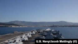 USS Gerald R. Ford - aeroplanmbajtësi më modern dhe më i përparuar i marinës amerikane. Fotografi nga arkivi.