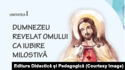 Pagină dintr-un manual de religie, cultul ortodox, clasa I