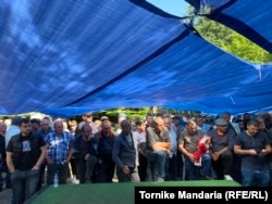 პროტესტის მონაწილე მაღაროელები; 19 ივნისი, 2023 წელი