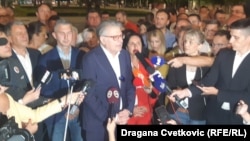 Dragan Milić na konferenciji za medije nakon lokalnih izbora u Nišu, jun 2024. godine 