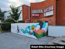 Mural i realizuar nga Enkel Dika.