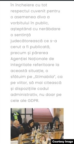 Cuvinte degradante la adresa Alexandrei Crivineanu