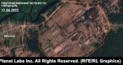 Unitatea militară nr. 61732 din satul Țel, pe 17 iunie.