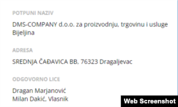 DMS - Company u vlasništvu direktora puteva RS-a Milana Dakića