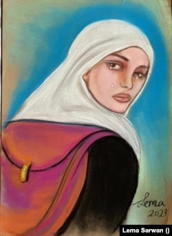 Un tablou fără titlu de Lema Sarwan