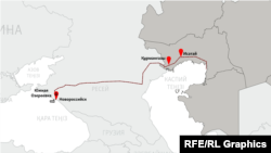 Қазақстан мұнайы Каспий құбыр желісімен Ресейдің Новороссийск қаласы түбіндегі терминалға жеткізіліп, ары қарай танкерге тиеліп, Қара теңіз арқылы Еуропаға жөнелтіледі.