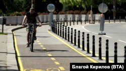 Новата велоялея на бул. "Витоша" в София