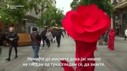 Живи статуи за поживо Скопје